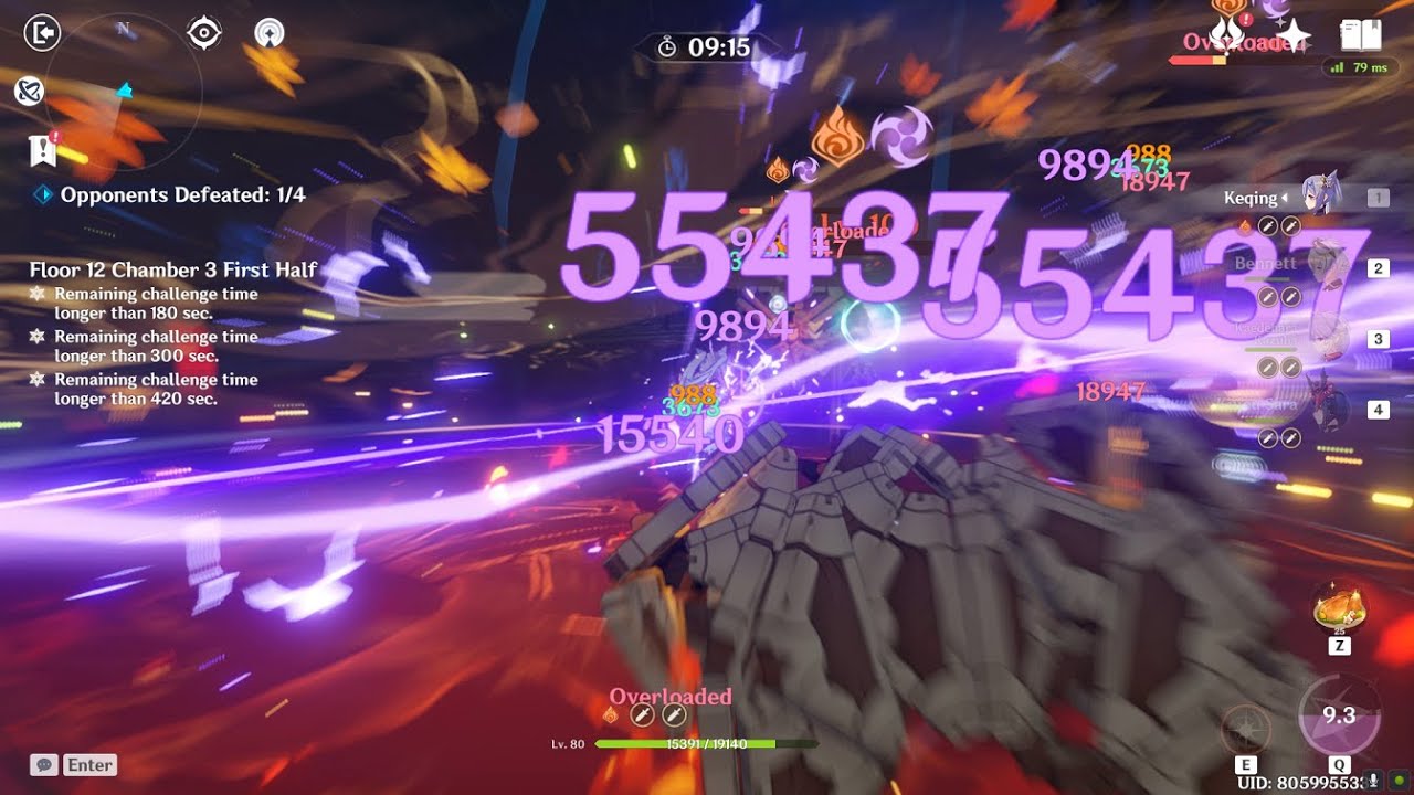 Genshin Impact Let's see how well Kujou Sara can buff Keqing YouTube