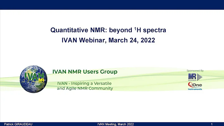 Quantitative NMR: beyond 1H spectra