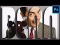 How to Create Clipping Mask in Photoshop - Add a Background to the Text | Mr. Bean