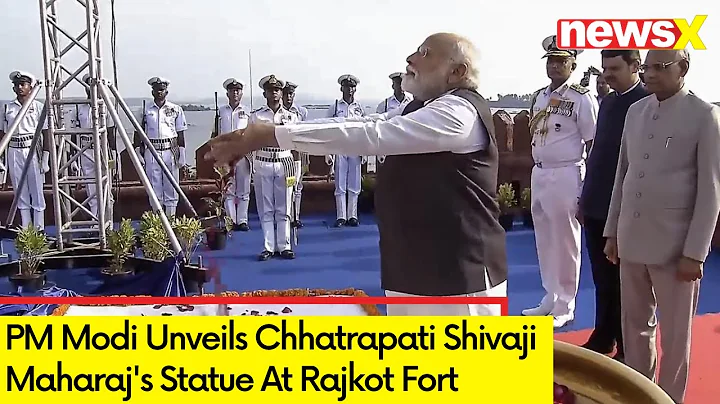 PM Modi Unveils Chhatrapati Shivaji Maharaj's Statue | PM At Rajkot Fort | NewsX