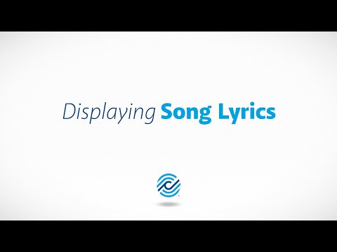 Displaying Song Lyrics