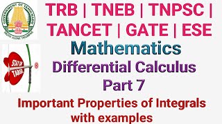 Differential Calculus - Part 7 | TRB | TNEB | TANCET | TNPSC - AE | SSC - JE | RRB - JE | ESE | GATE