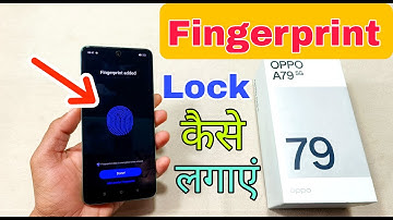 Oppo A79 5G Fingerprint Lock Settings | How To Set Fingerprint Lock Oppo A79 5G | Fingerprint Lock
