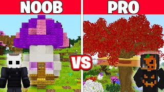 NOOB vs PRO: EN UZUN AĞAÇ EVİ YAPI KAPIŞMASI!  Minecraft