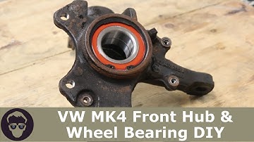 VW Replace Front Wheel Bearing & HUB on GTI_GOLF_JETTA_R32