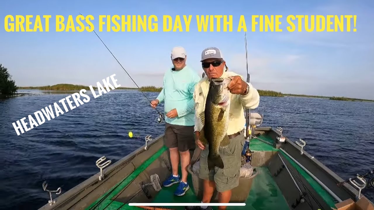Great bass fishing day with a fine student