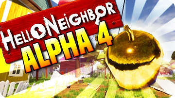 REAL GOLDEN APPLE + SECRET CUTSCENE! - Hello Neighbour Alpha 4 (Golden Apple Tree Hello Neighbor)