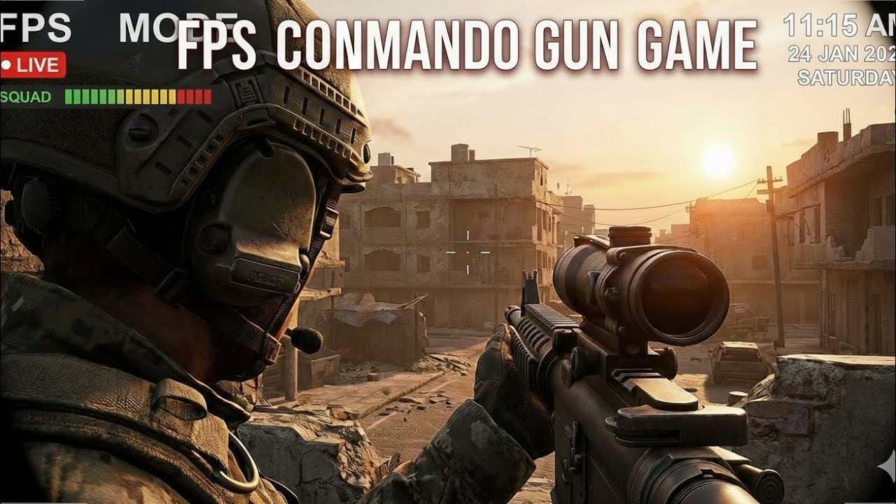 Fps commando gun game 🎮🎮