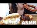 【ASMR】ホイップたっぷりバナナサンド・チュロッキー・オールドファッション食べる🍩💕No Talking・eating sounds・mukbang🎶