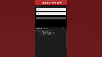 Timeline Animation | HTML CSS