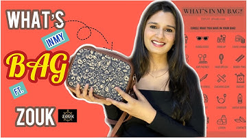 What’s in my Bag? Ft. Zouk Sling Bag | Zouk Bag review with Discount Coupon Code