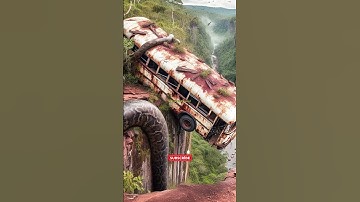 Nature Discovery: Python and Bus | Amazon Jungle #trending #shorts #wow