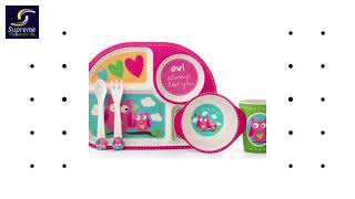 Bamboo Fiber Kids Dinnerware Set V1 Supreme Best Life