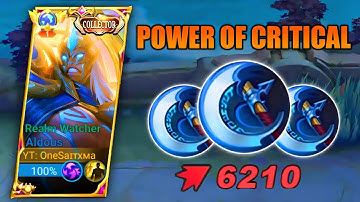 ALDOUS THE POWER OF CRITICAL BERSERKER BUILD🔥 | ALDOUS BEST BUILD 2023