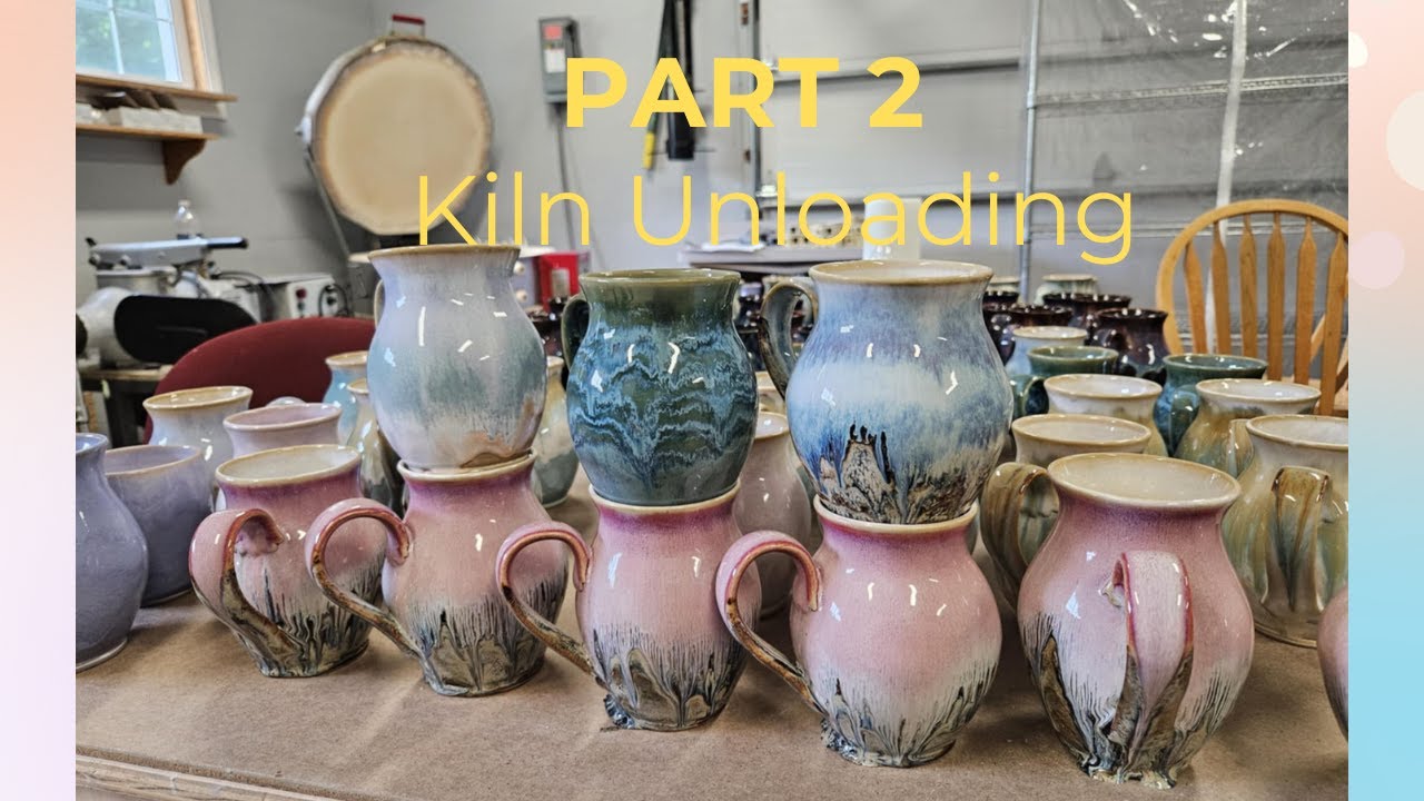 Открытие печи CONE 6, комбинации глазури AMACO и глазури MAYCO