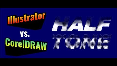 Illustrator Vs CorelDRAW Editable Halftone Text Effect