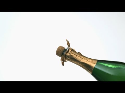 Free Slow Motion Footage: Champagne Bottle Pop