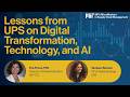Supply Chain Analytics in Action | Lessons from UPS on Digital Transformation, Technology, and AI