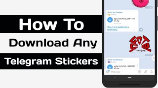 How To Download Telegram Stickers | Telegram bot