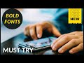(Realme FONTS PART 6) New Free BOLD Fonts for realme oppo devices Themes Store 2021