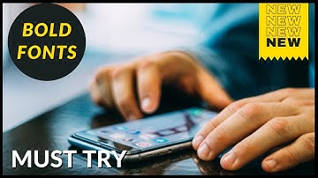 (Realme FONTS PART 6) New Free BOLD Fonts for realme oppo devices Themes Store 2021