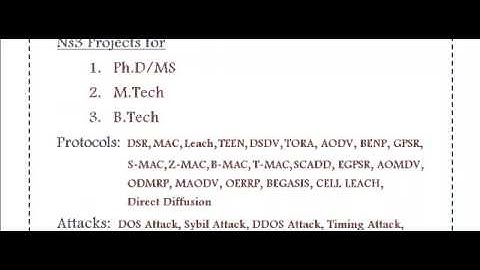 NS3 SIMULATOR IN FRANCE