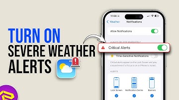 How To Turn On Severe Weather Alerts on iPhone | Emergency & Government Alerts iOS