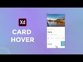 Card Hover Effect Tutorial In Adobe Xd - Travel Card Design