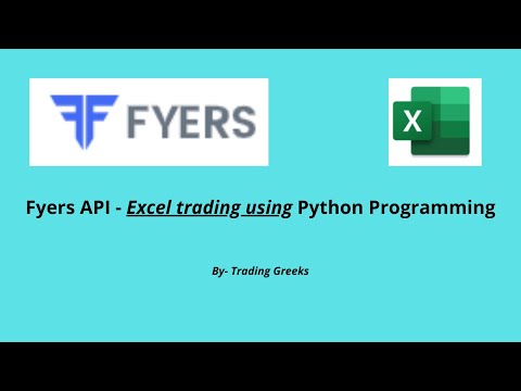 2. Excel Trading Using Python and Fyers Api - Fyers