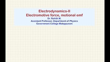 Electromotive force, motional emf, Faraday’s law