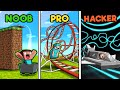 Ultimate Roller Coaster! (Noob vs Pro vs Hacker)