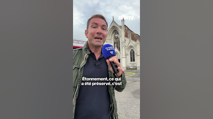 Un drone filme les dégâts après l'incendie de l'église de Saint-Omer