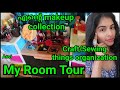 My Room tour|My makeup collection|sewing things organization|craft things organation|Asvi Malayalam