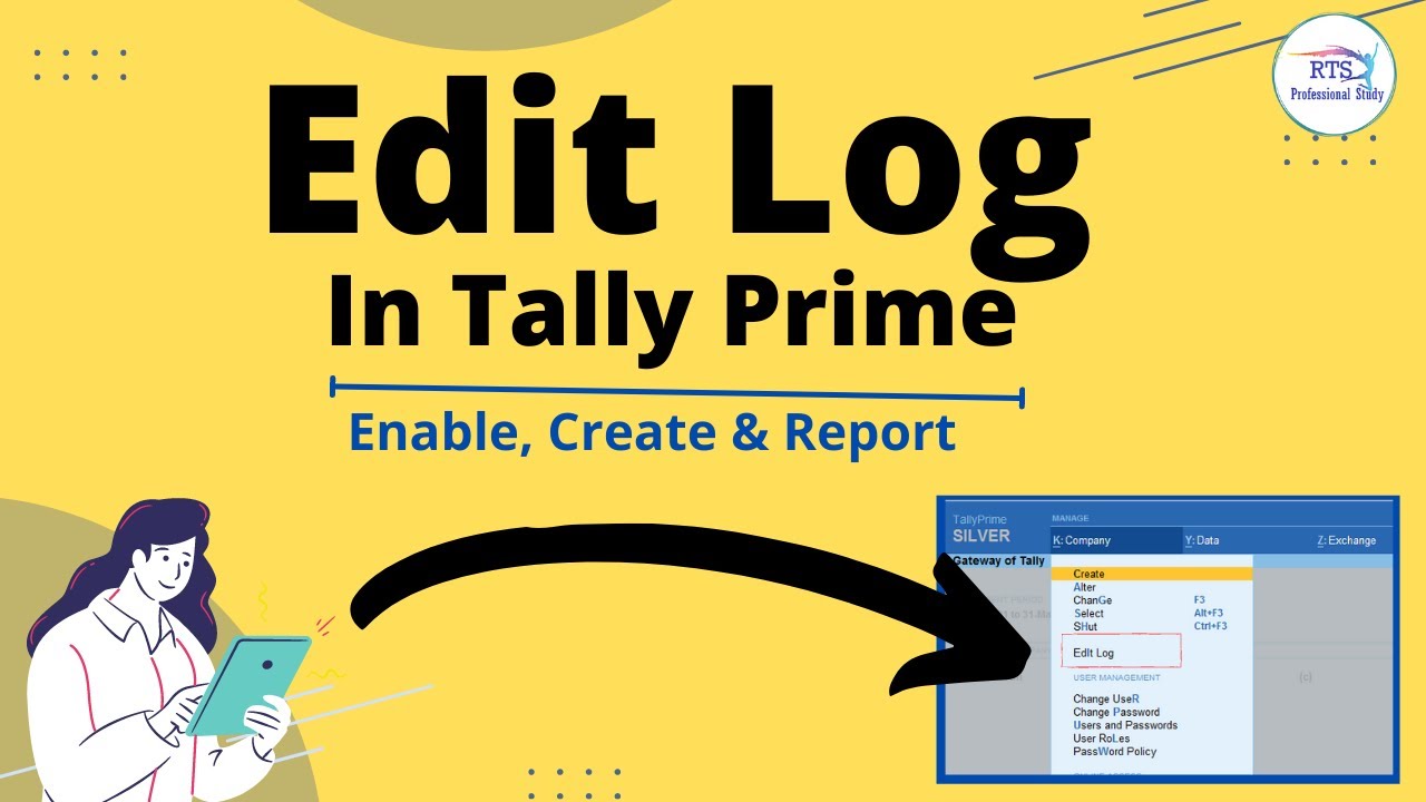 Edit Log In Tally Prime How To Enable Edit Log In Tally Prime Edit 