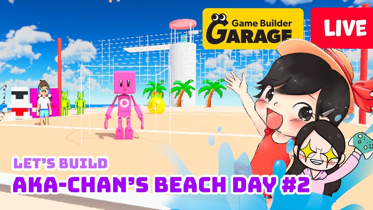 Beach Day 02 Adding Mario Odyssey Volleyball game to our beach! Game