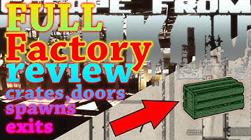 FULL REVIEW ON MAP - Factory - Escape from Tarkov (guide for the whole map shown on map)