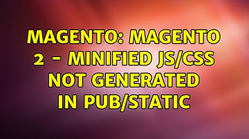 Magento: Magento 2 - Minified JS/CSS not generated in pub/static