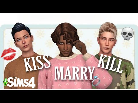 Видео: KISS MARRY KILL - The Sims 4 - Челлендж в Симс 4 - Поцеловать Жениться Убить ❤