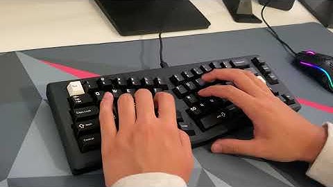 MAJA Keyboard with lubed Pacos Typing Sounds ASMR