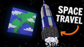 I TRAVELED to SPACE using Minecraft Create Mod!