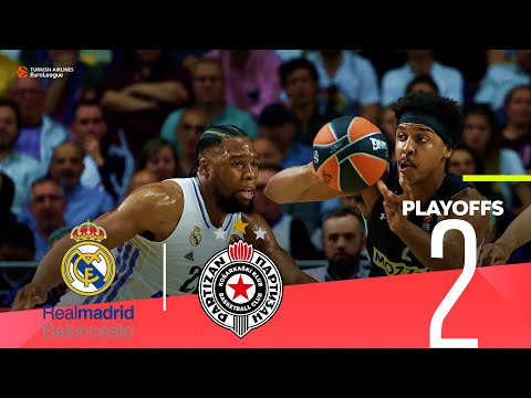 Partizan wins again in Madrid! | Playoffs Game 2, Highlights | Turkish Airlines EuroLeague