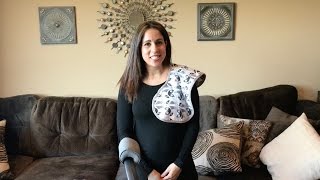 How-to-Use Little Iguana Mama Stay Put Burp Cloths