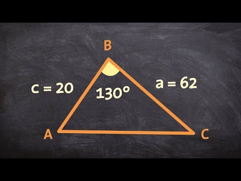 How to find the area of an oblique triangle