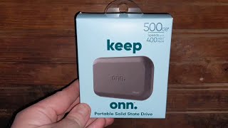 500GB Walmart Keep Onn. Portable SSD Review