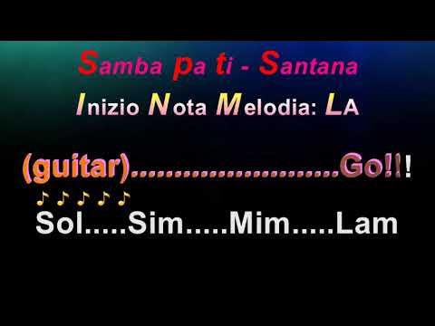 Santana - Samba pa ti - base strumentale con accordi in italiano (backing  track demo vers.) by NGX - YouTube