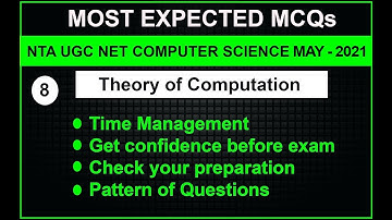 Most Expected Questions (Assignment-8) on Theory of Computation for NTA UGC-NET MAY - 2021