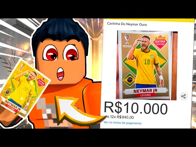 ENCONTREI A FIGURINHA DO NEYMAR DE R$ 10.000,00! (COPA 2022) 