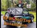 Soft Top Installation 95-98 Geo Tracker Suzuki Sidekick @Hwy83 SUZUKI