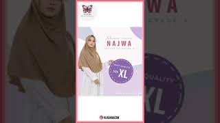 Jilbab Instan Najwa XL - Hijab Jilbab Jumbo Murah