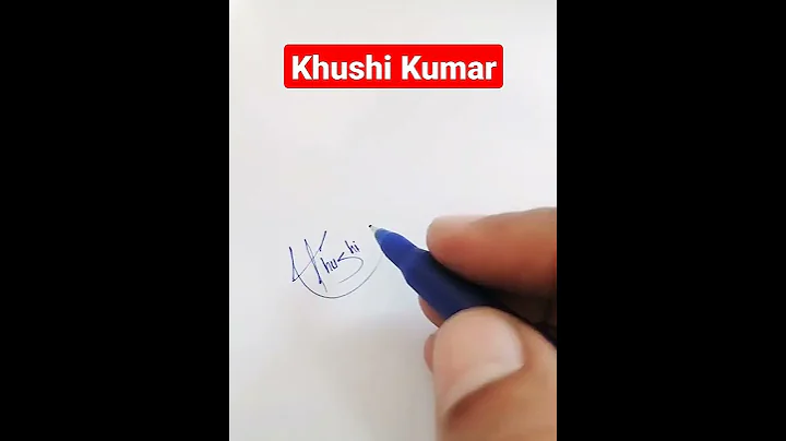 Khushi Kumar Name Signature Request done